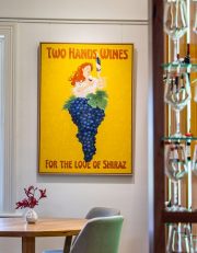 Two Hands Wines For the love of Shiraz art work by Dan Tomkins Cellar door replica poster